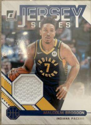 Malcolm Brogdon #62 2020 Donruss Jersey Series Basketball