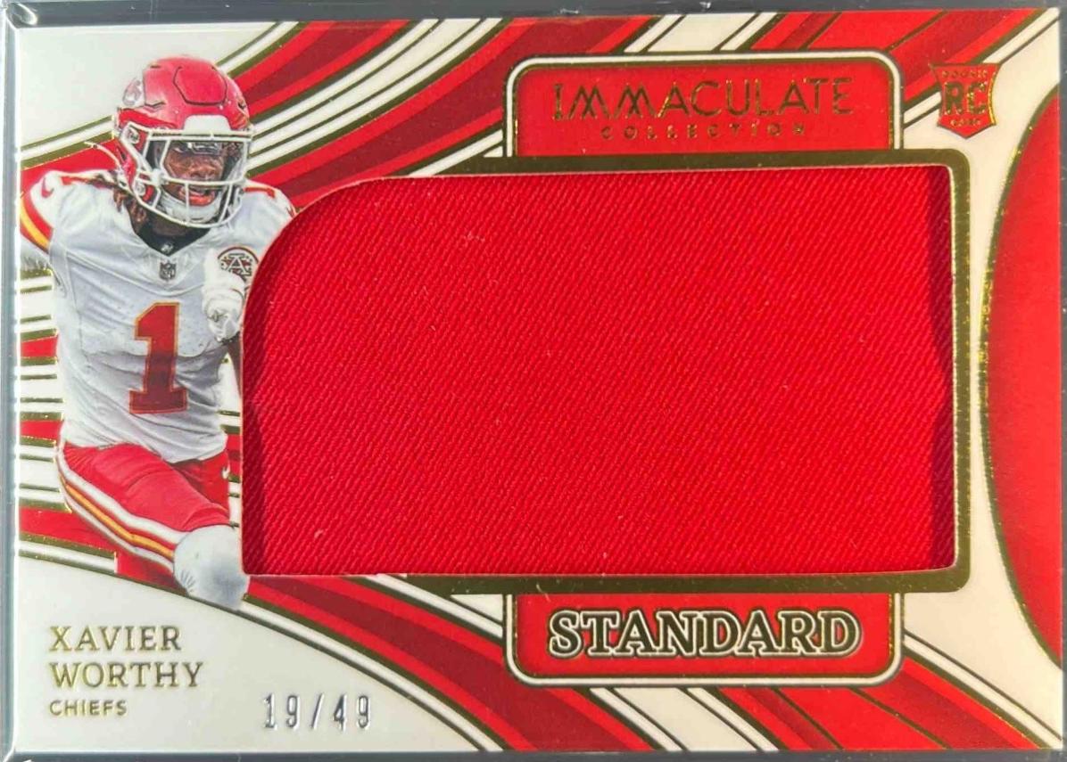 Xavier Worthy #6 2024 Panini Immaculate Standard Jersey Football