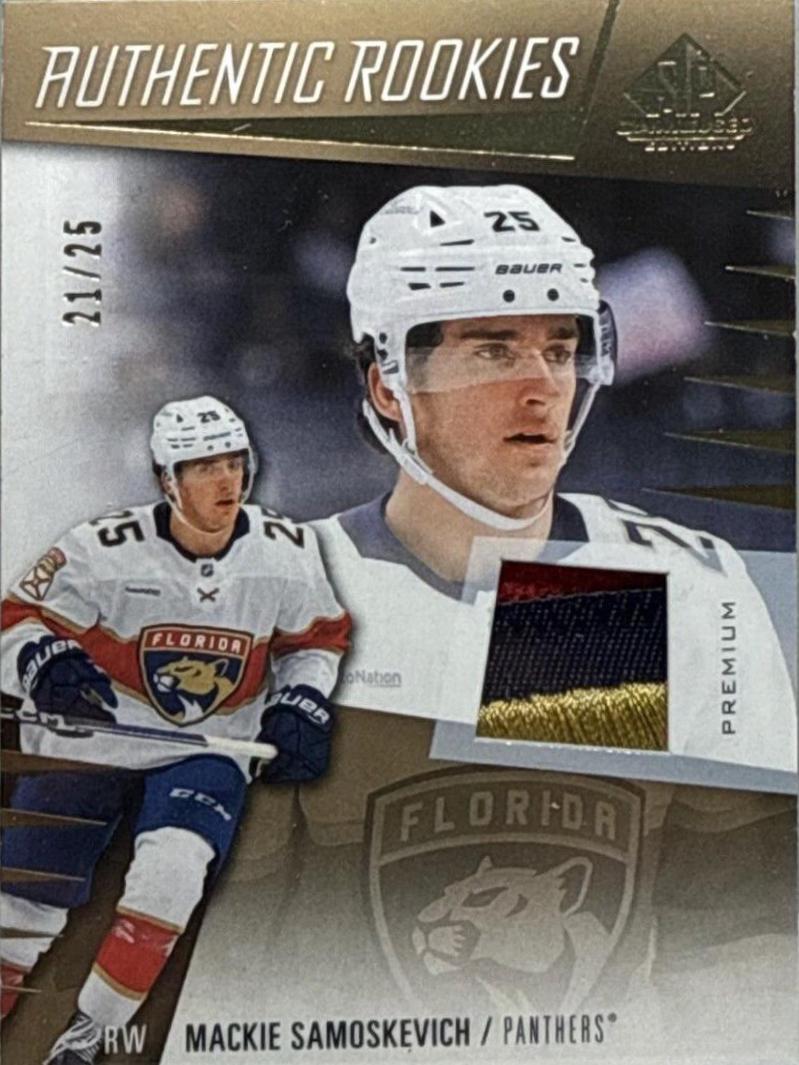 Mackie Samoskevich #276 Hockey Cards 2023 SP Game Used Jersey Premium Material