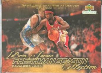 LeBron James #19 Basketball Cards 2003 UD Collectibles Freshman Season