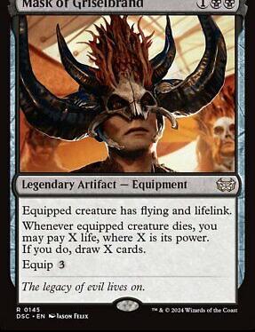 Mask of Griselbrand #145 Magic Duskmourn: House of Horror Commander