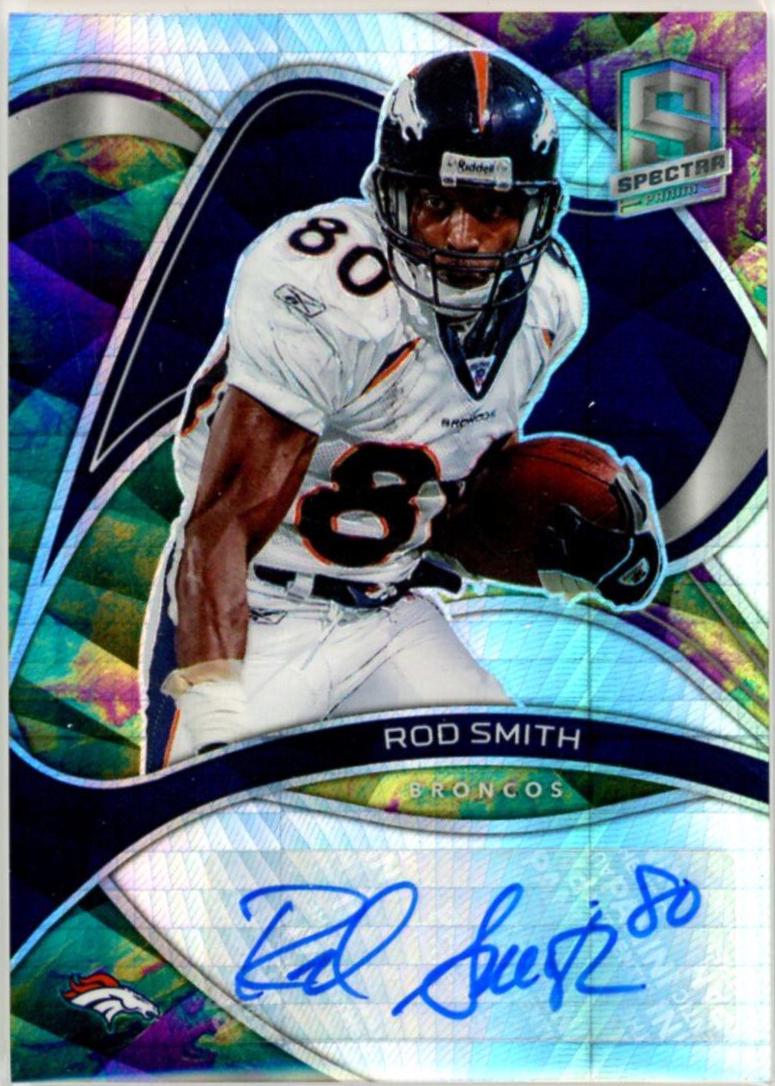 Rod Smith #SIG-RSM 2022 Panini Spectra Football Signatures