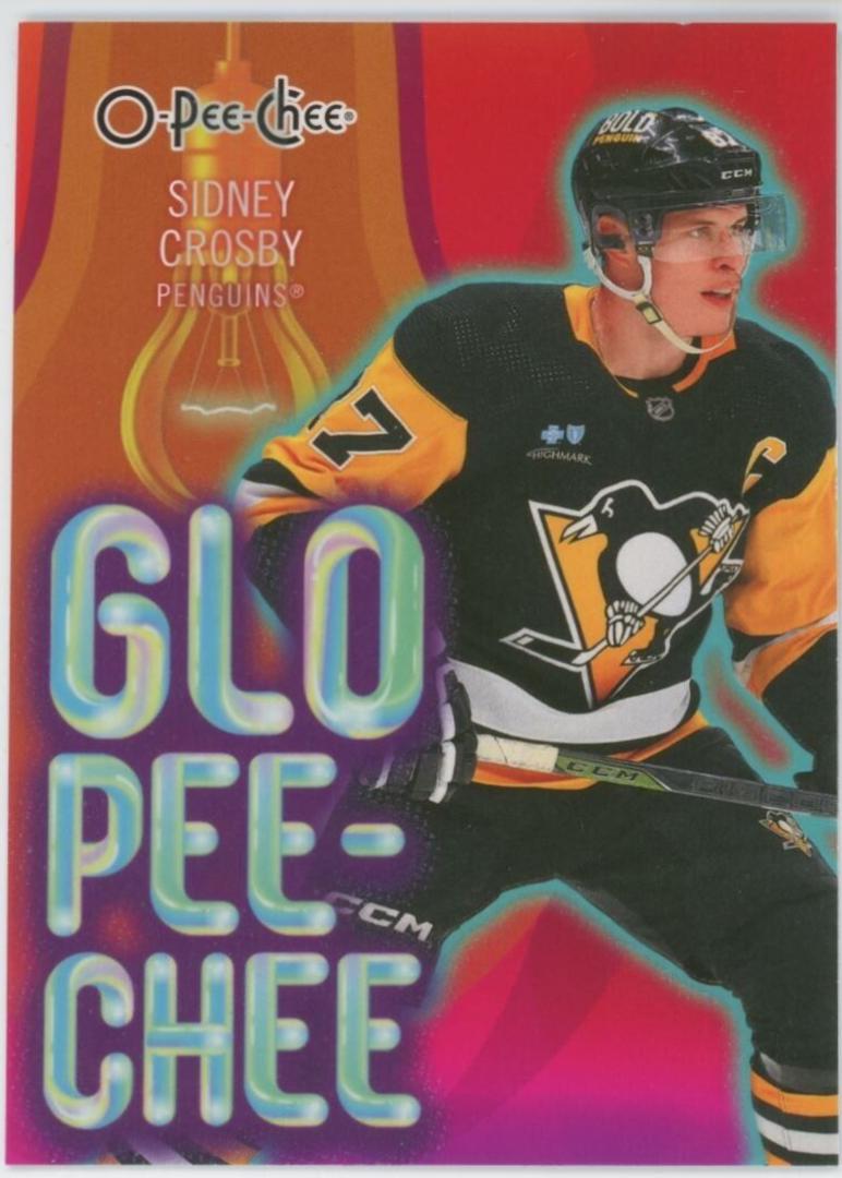 Sidney Crosby #GLO-14 Hockey Cards 2024 O-Pee-Chee Glo-Pee-Chee
