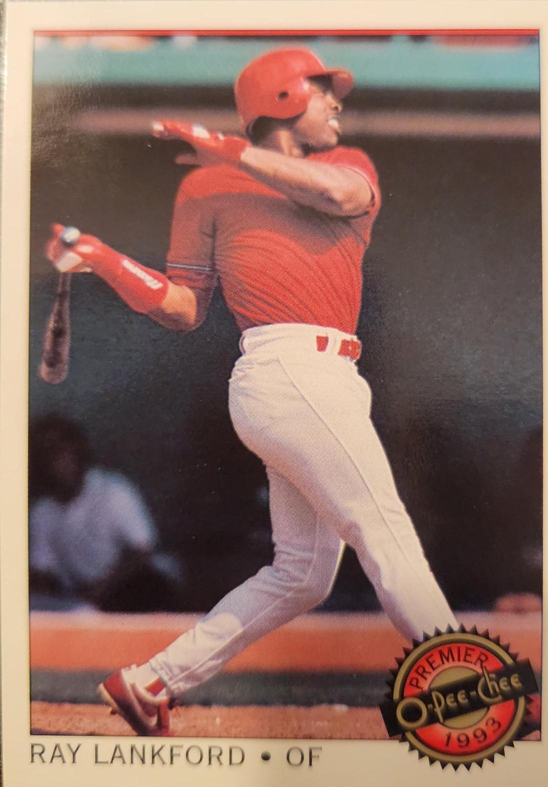 Ray Lankford #44 Baseball Cards 1993 O Pee Chee Premier