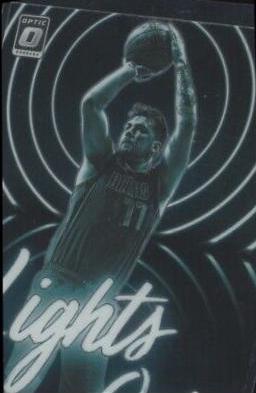 Luka Doncic #3 Basketball Cards 2023 Donruss Optic Lights Out