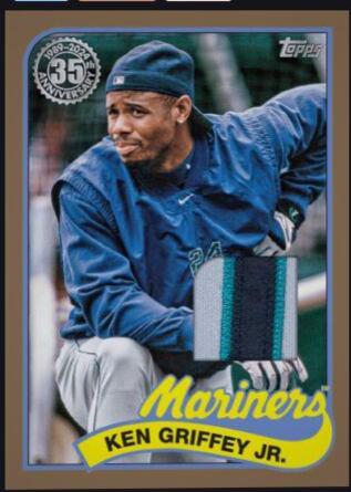 Ken Griffey Jr. #89BR-KG Baseball Cards 2024 Topps 1989 Relic