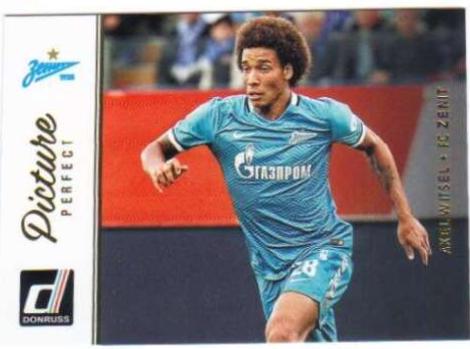 Axel Witsel #5 Soccer Cards 2016 Panini Donruss Picture Perfect