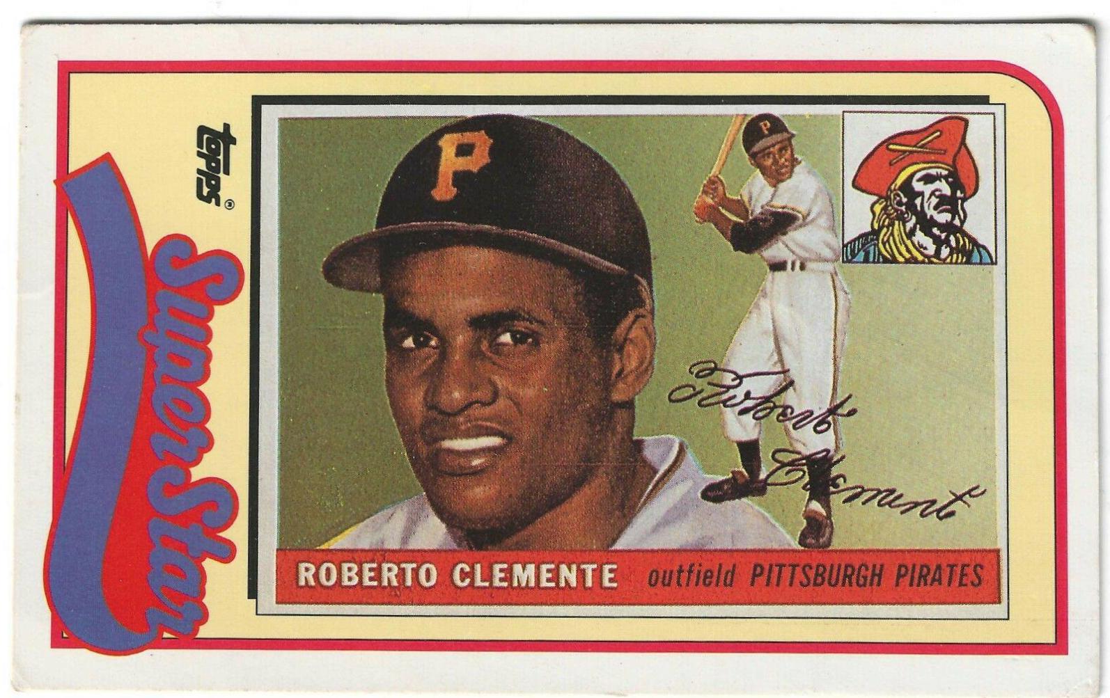 Roberto Clemente #38 Baseball Cards 1989 Topps Ljn Baseball Talk