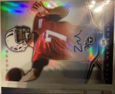 Zach Mettenberger #4 Football Cards 2014 Topps Platinum Rookie Autograph