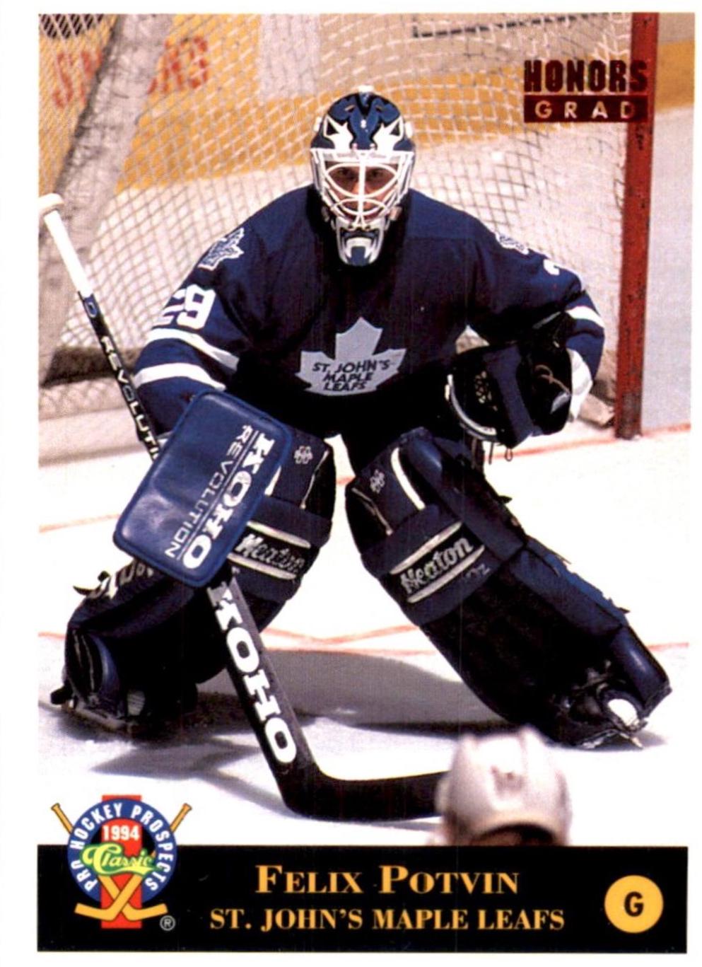 Felix Potvin #N9 1993 Classic Draft Crash Numbered Hockey