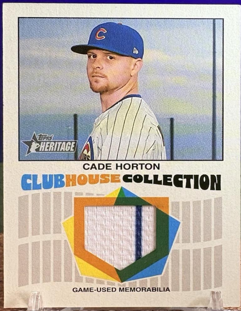 Cade Horton #CCR-CH 2026 Topps Heritage Baseball Clubhouse Collection Relics