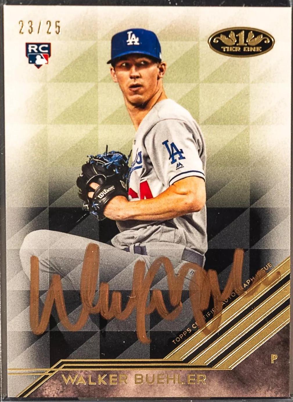 Walker Buehler #BA-WB Baseball Cards 2018 Topps Tier One Break Out Autographs