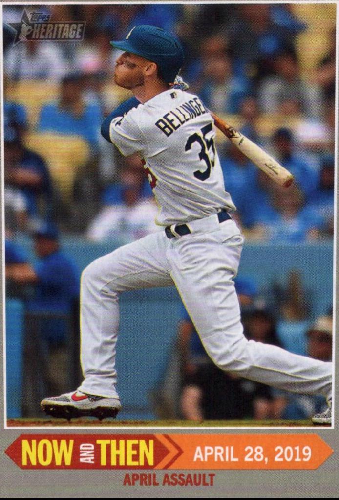 Cody Bellinger #NT-13 Baseball Cards 2019 Topps Heritage Now and Then
