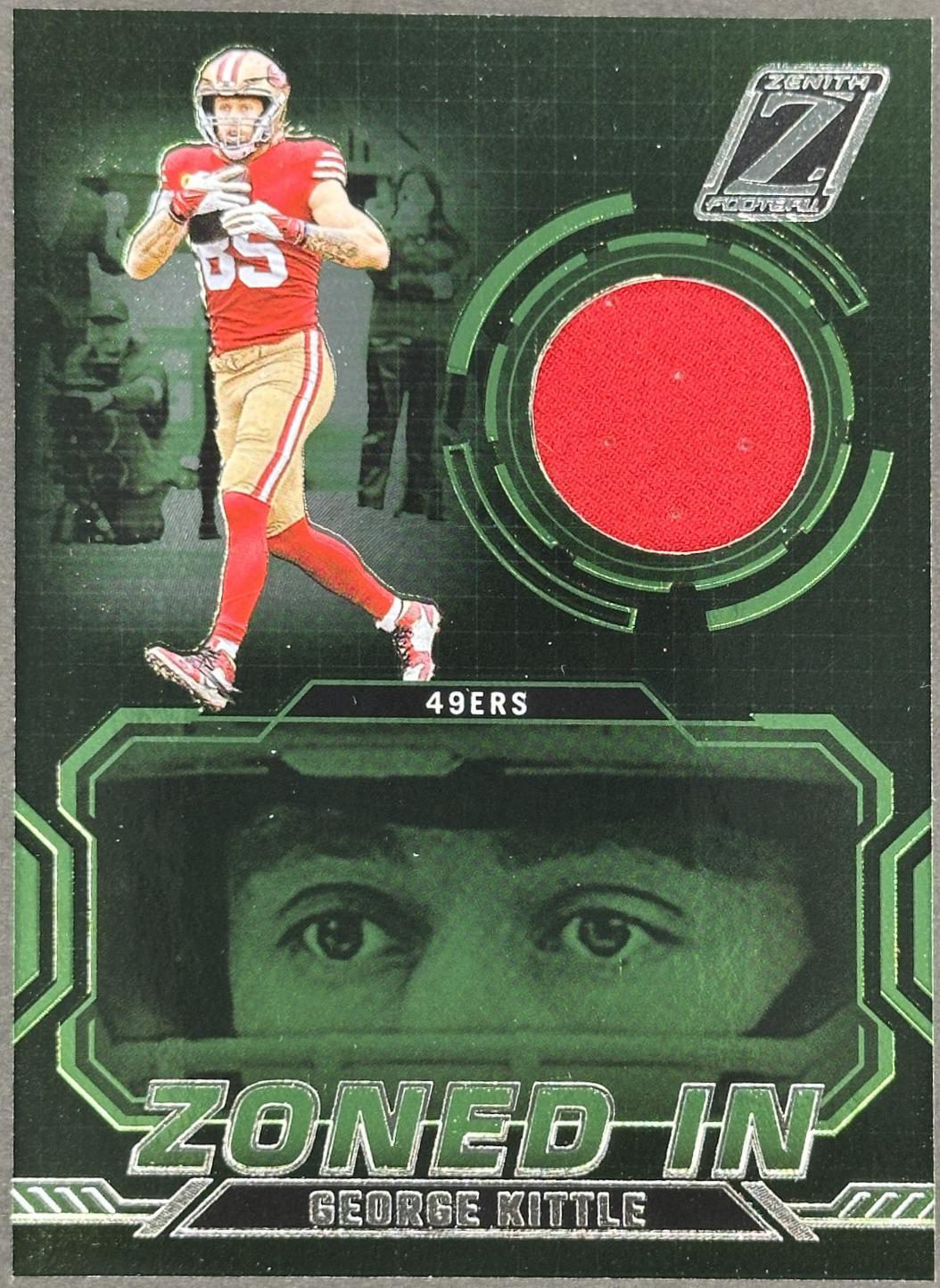 George Kittle #ZI-GKE Football Cards 2024 Panini Zenith Zoned In