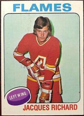 Jacques Richard #117 Hockey Cards 1975 Topps