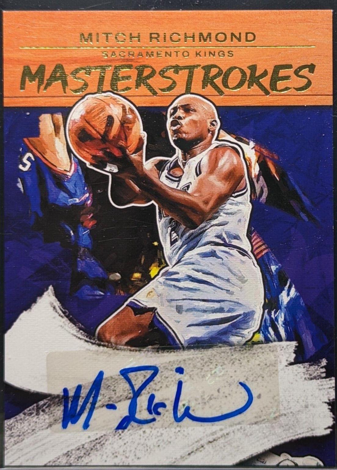 Mitch Richmond #MS-MRK Basketball Cards 2022 Panini Court Kings Masterstrokes