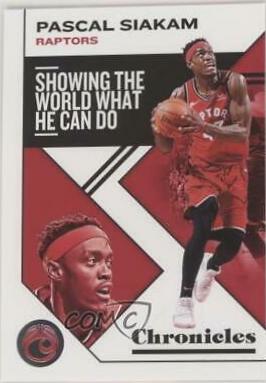 Pascal Siakam #46 Basketball Cards 2019 Panini Chronicles