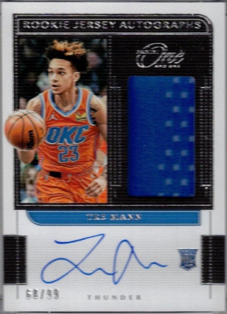 Tre Mann #RJ-TMN 2021 Panini One And One Rookie Jersey Autographs Basketball