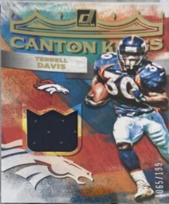 Terrell Davis #CK-9 Football Cards 2022 Panini Donruss Canton Kings