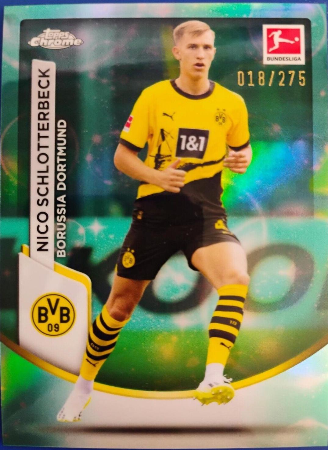 Nico Schlotterbeck #21 2023 Topps Chrome Bundesliga Soccer
