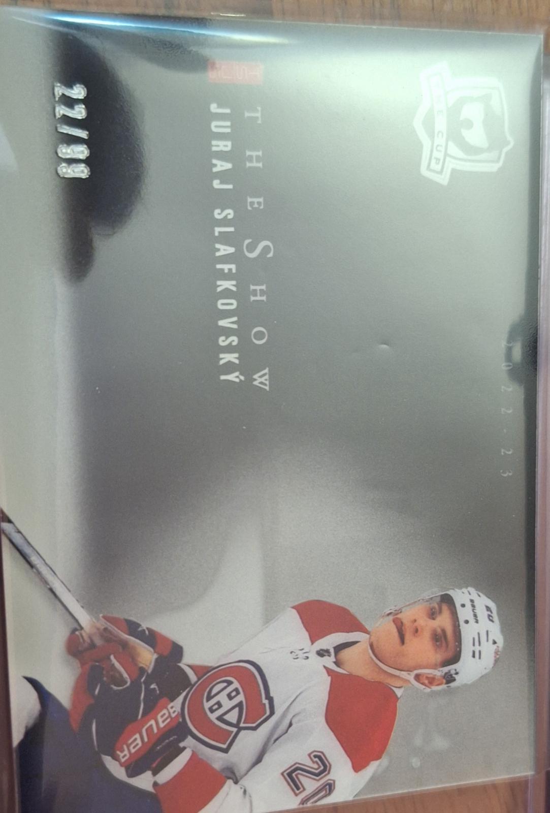 Juraj Slafkovski #SB-JS Hockey Cards 2022 Upper Deck The Cup The Show