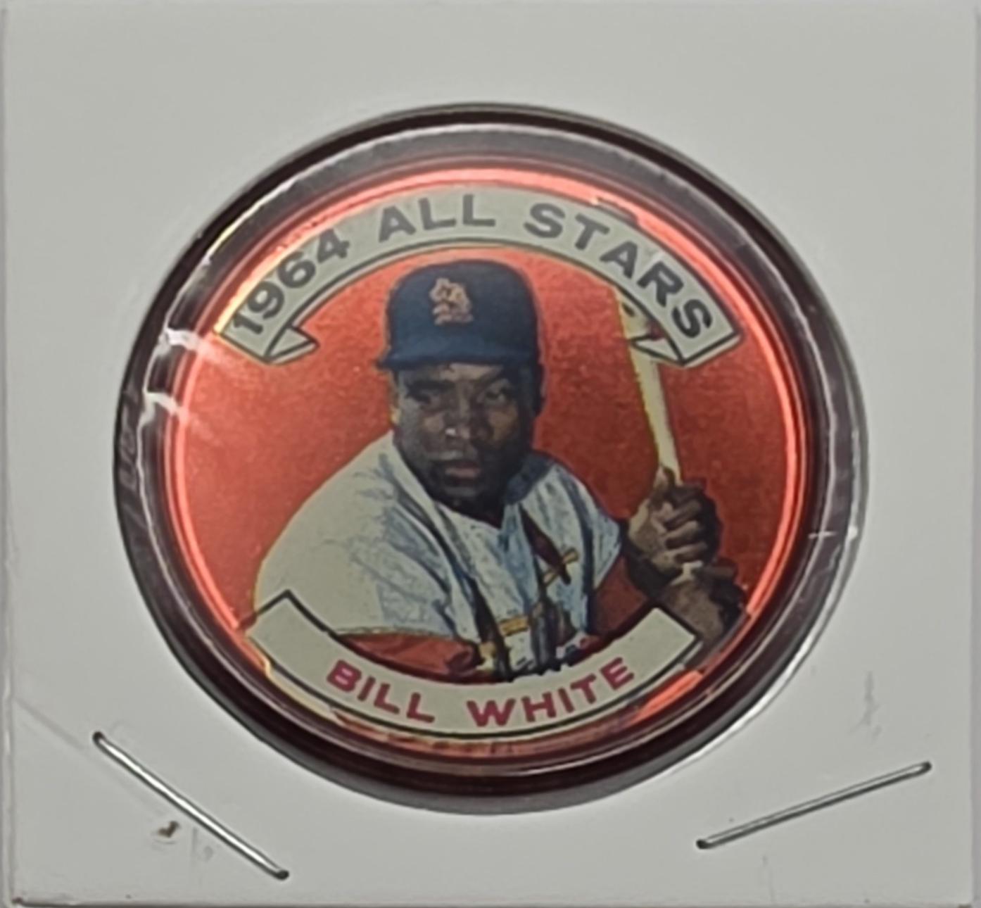 Bill White #141 1964 Topps Coins Baseball
