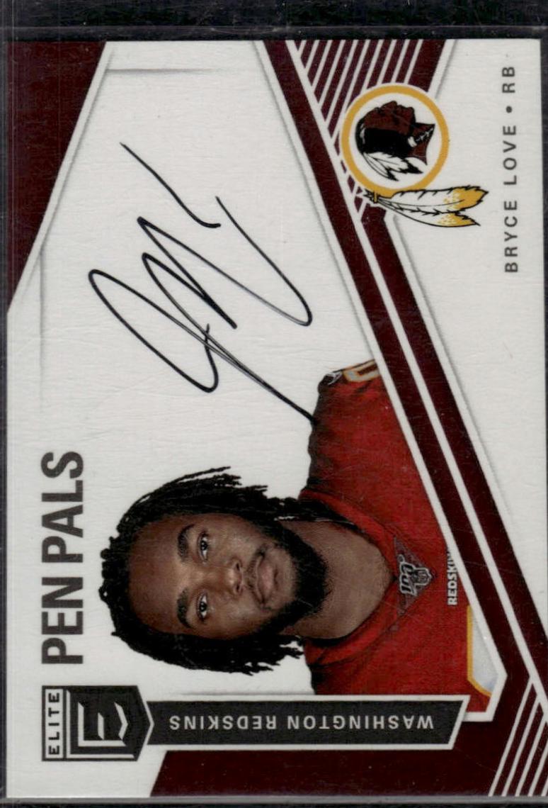 Bryce Love #PP-BL Football Cards 2019 Panini Donruss Elite Pen Pals