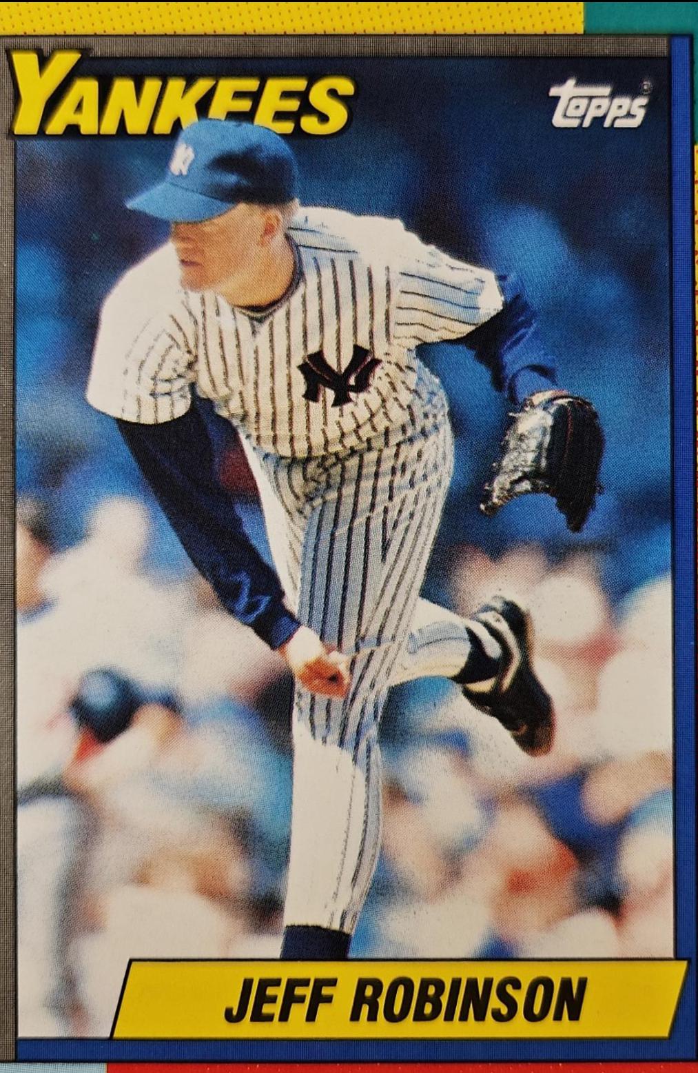 Jeff Robinson #103T Baseball Cards 1990 Topps Traded Tiffany