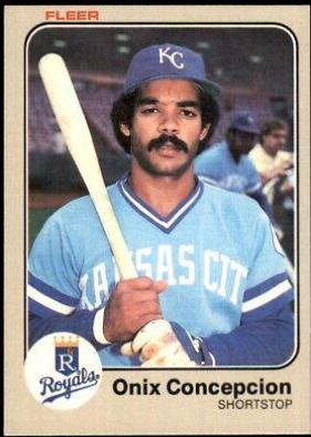 Onix Concepcion #110 Baseball Cards 1983 Fleer