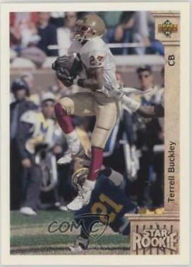 Terrell Buckley #6 Football Cards 1992 Upper Deck