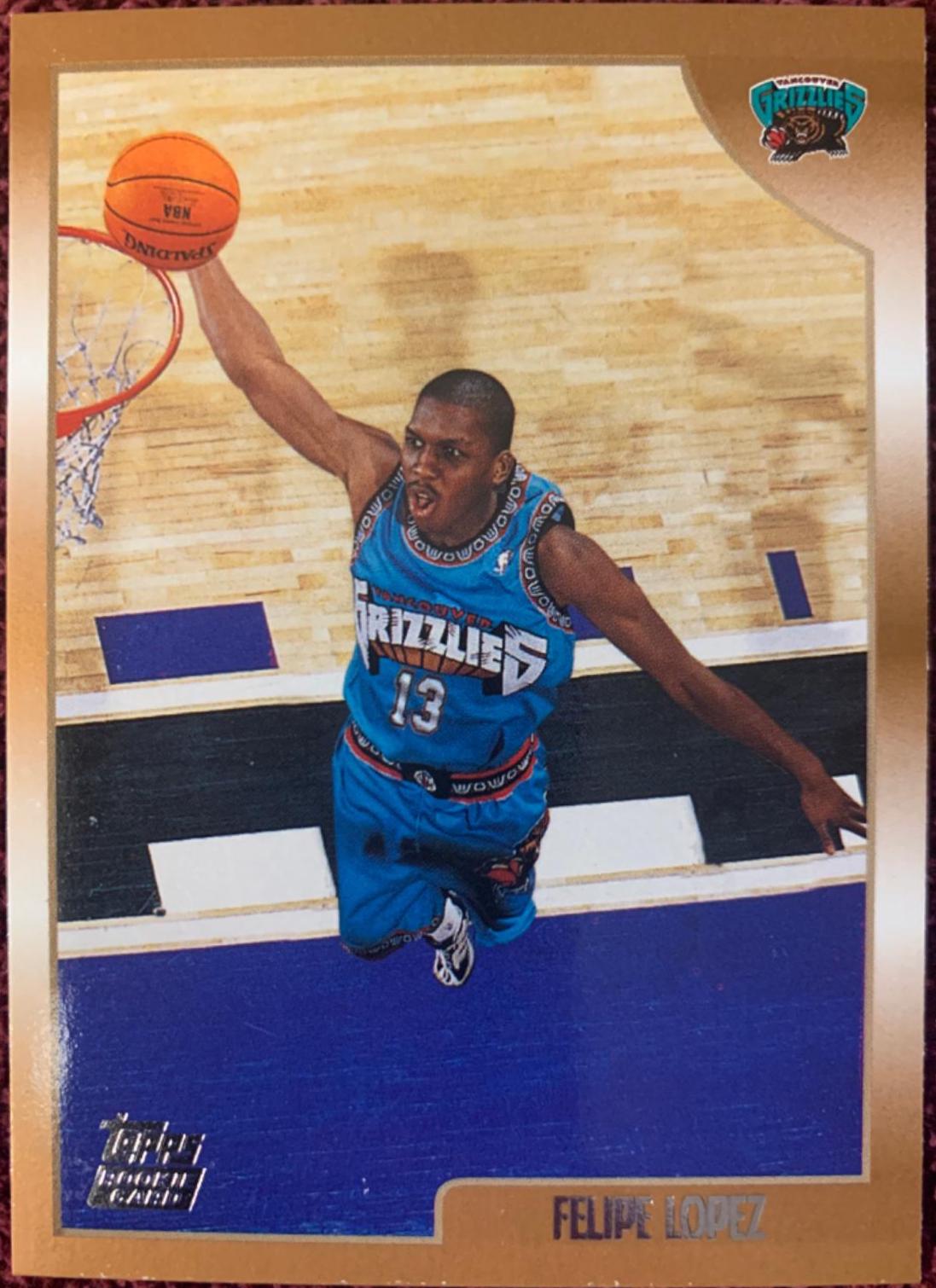 Felipe Lopez #161 Basketball Cards 1998 Topps
