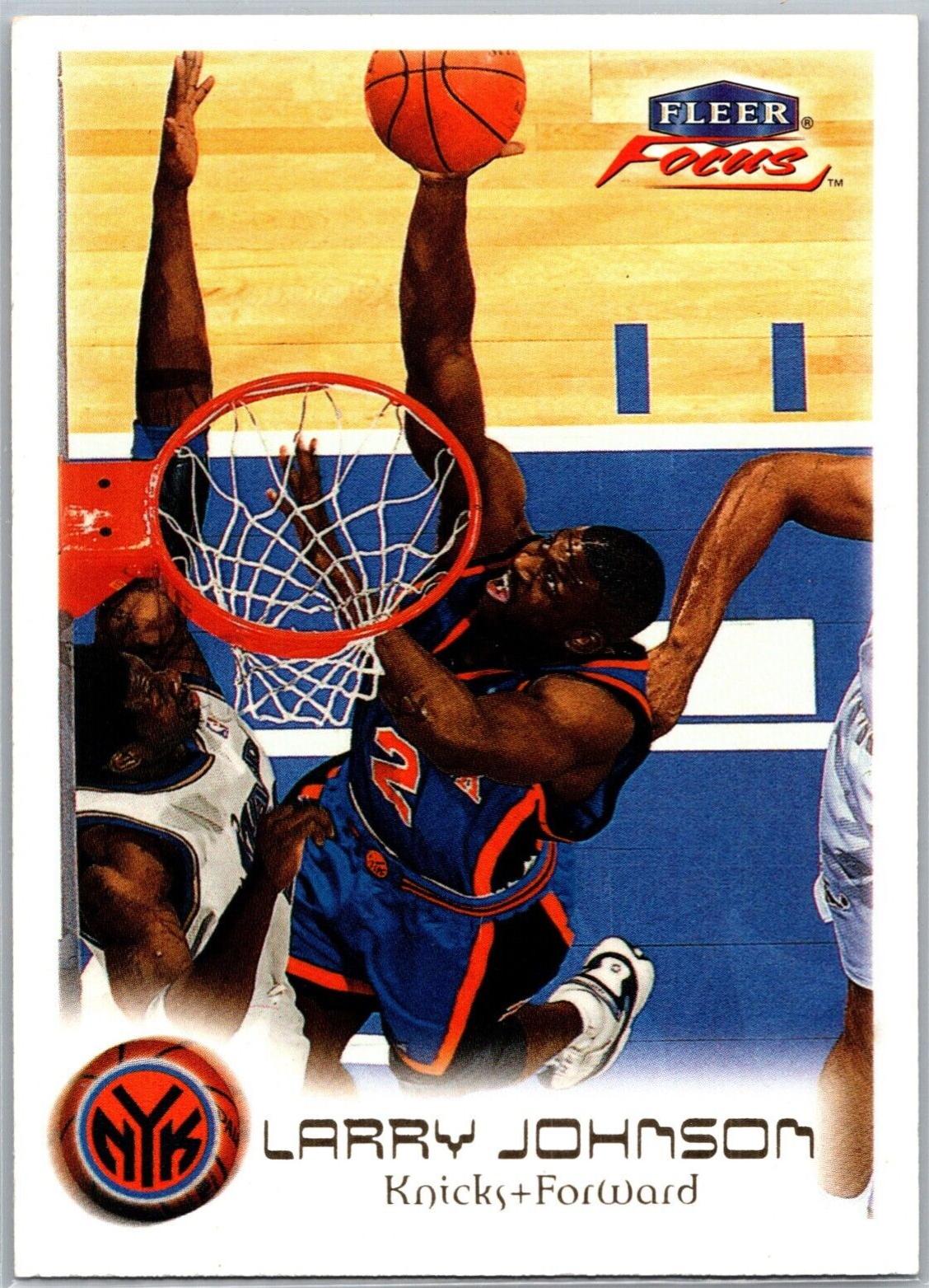 Larry Johnson #9 Basketball Cards 1999 Fleer Focus