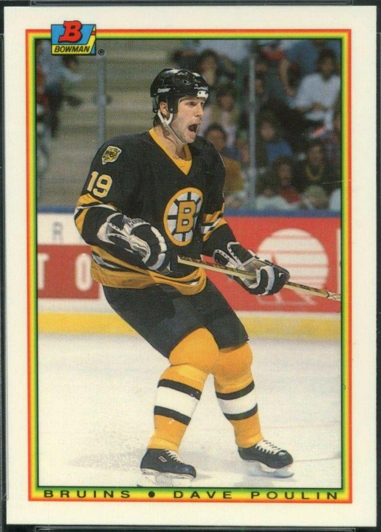 Dave Poulin #36 Hockey Cards 1990 Bowman Tiffany