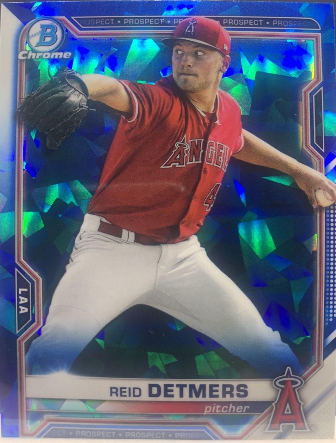 Reid Detmers #BCP-155 Baseball Cards 2021 Bowman Chrome Sapphire Prospects