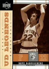 Dave DeBusschere #58 Basketball Cards 2003 Upper Deck Legends Throwback Prices