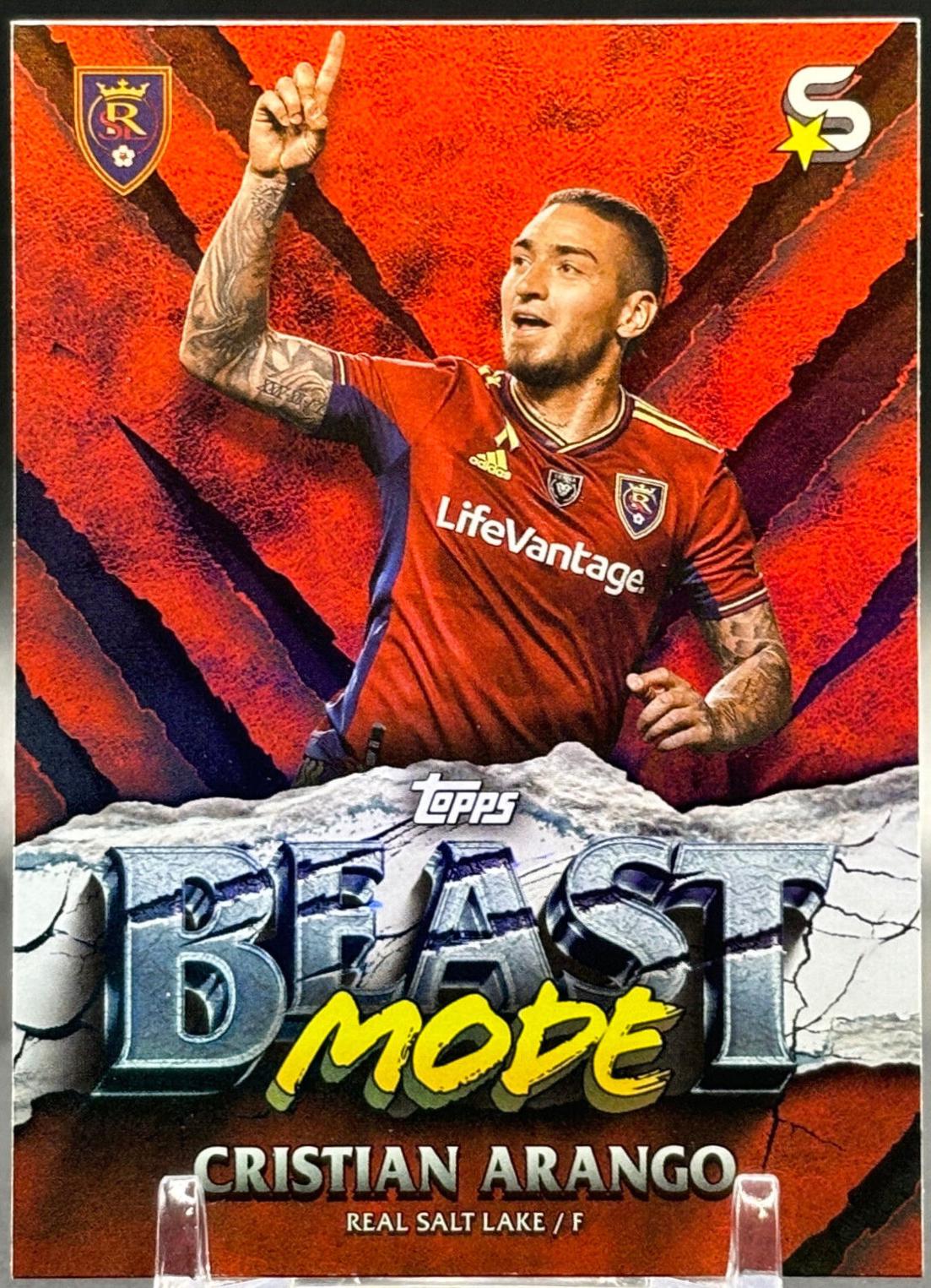 Cristian Arango #BM-14 Soccer Cards 2024 Topps Superstars MLS Beast Mode