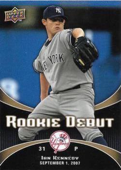 Ian Kennedy #17 Baseball Cards 2008 Upper Deck Rookie Debut