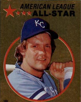 George Brett #133 1982 Topps Stickers Baseball