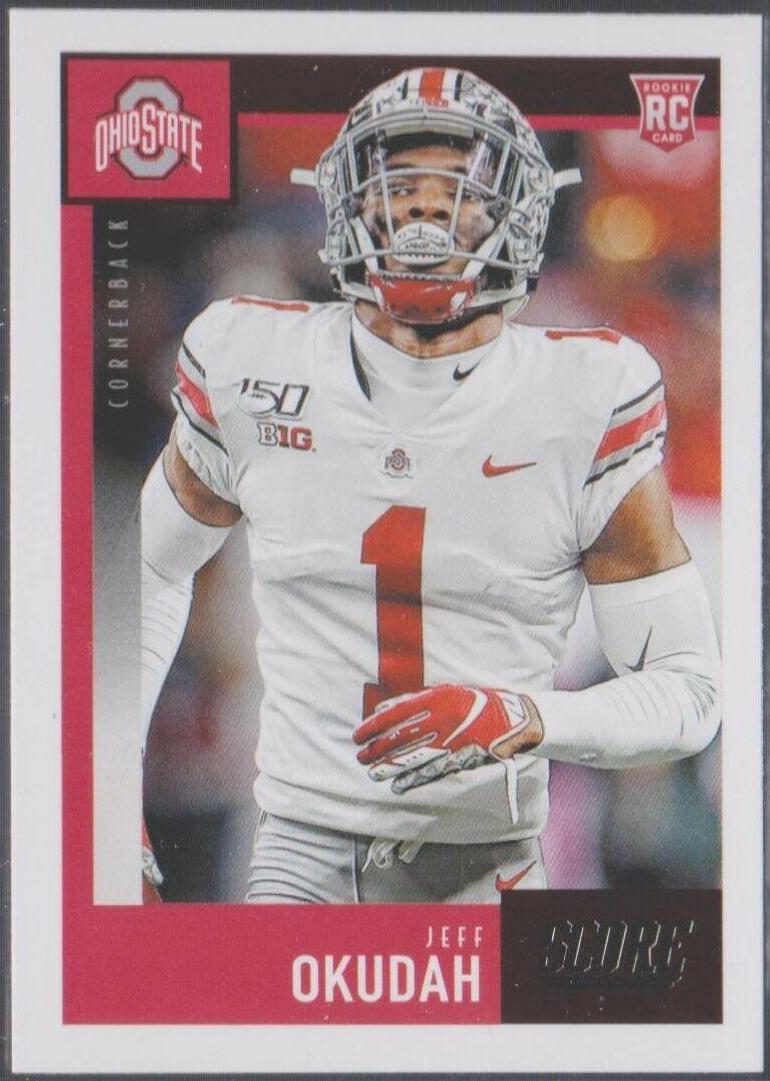 Jeff Okudah #333 Football Cards 2020 Panini Score
