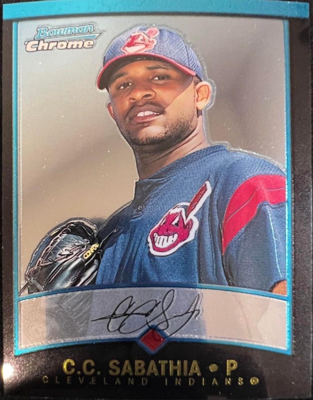 C. C. Sabathia #254 Baseball Cards 2001 Bowman Chrome