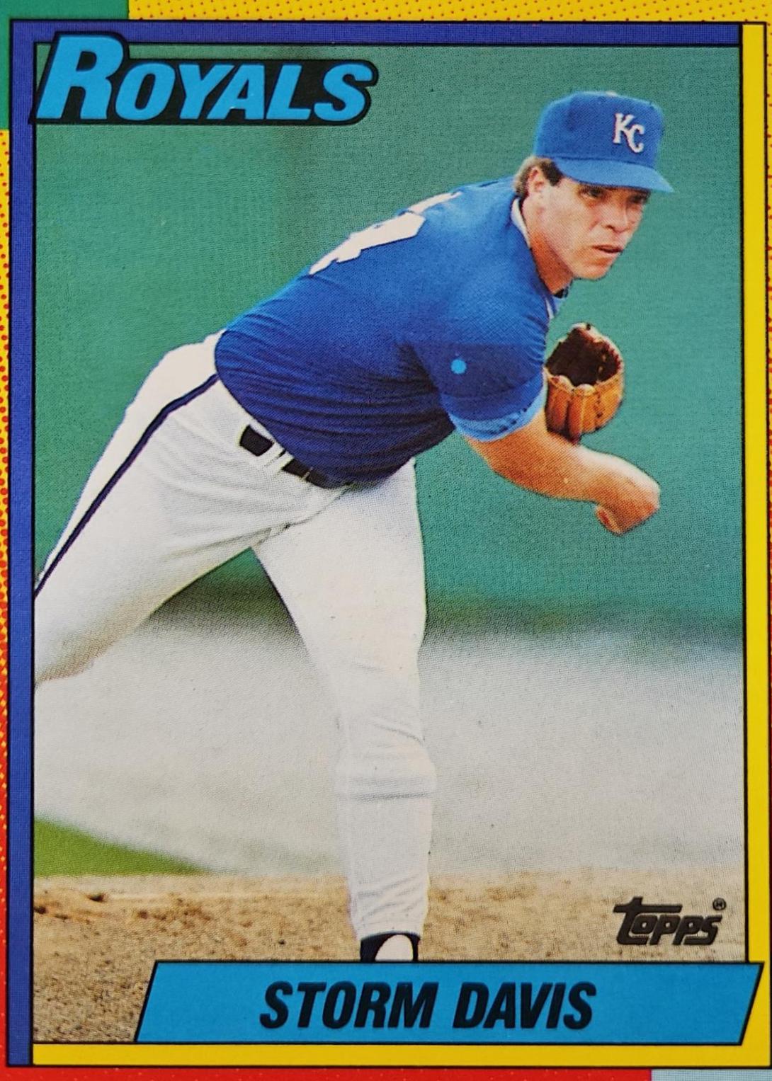 Storm Davis #25T 1990 Topps Traded Tiffany Baseball
