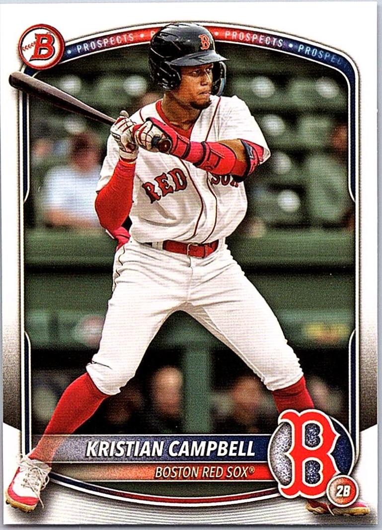 Kristian Campbell #BP-42 Baseball Cards 2025 Bowman Prospects
