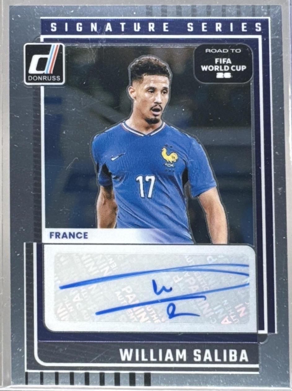 William Saliba #7 2025 Panini Donruss Road To FIFA Signature Series