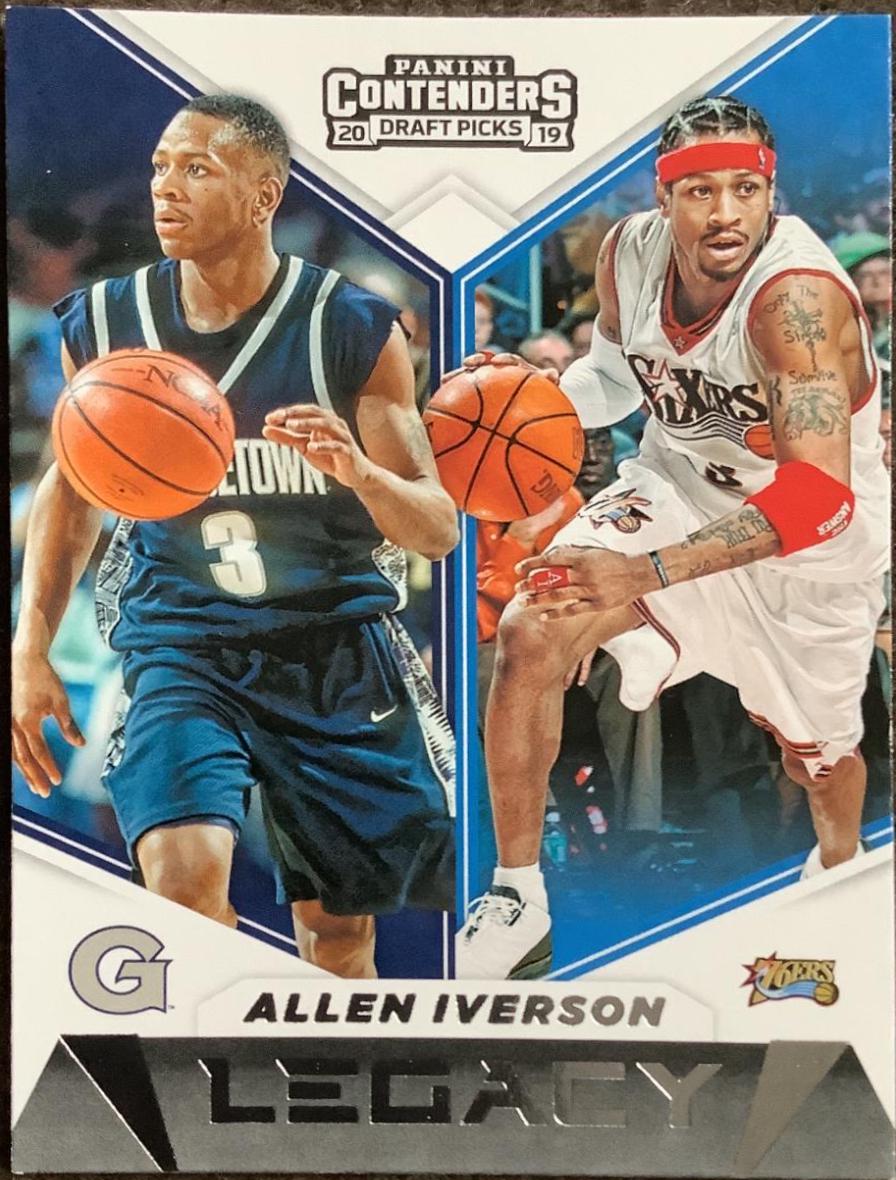 Allen Iverson #8 Basketball Cards 2019 Panini Contenders Draft Picks Legacy