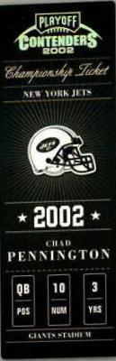 Chad Pennington #12 2002 Playoff Contenders Football