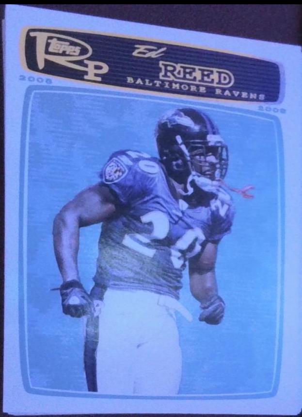Ed Reed #157 Football Cards 2008 Topps Rookie Progression
