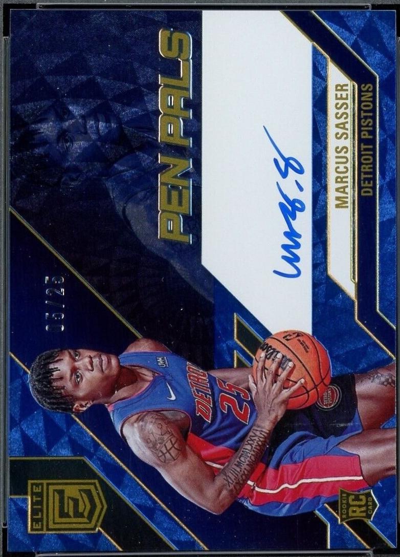 Marcus Sasser #13 2023 Donruss Elite Pen Pals Basketball