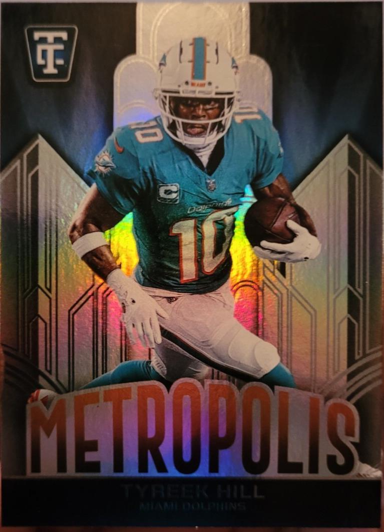 Tyreek Hill #8 Football Cards 2024 Panini Totally Certified Metropolis Mirror