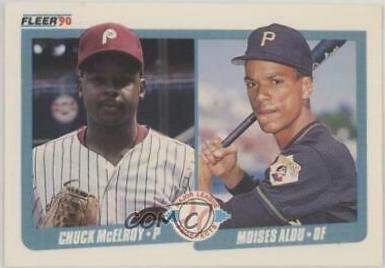 Chuck McElroy, Moises Alou #650 Baseball Cards 1990 Fleer