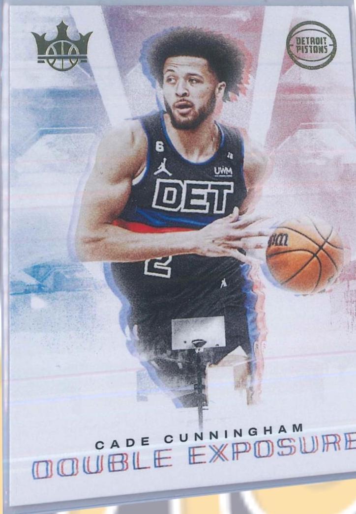 Cade Cunningham #15 Basketball Cards 2022 Panini Court Kings Double Exposure
